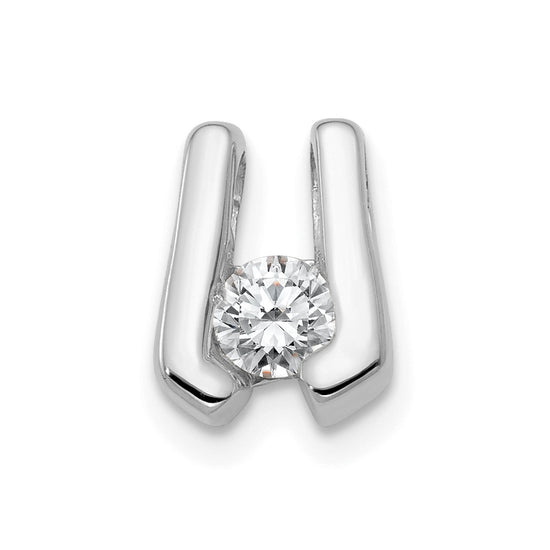 Gold Polished Diamond Slide Pendants