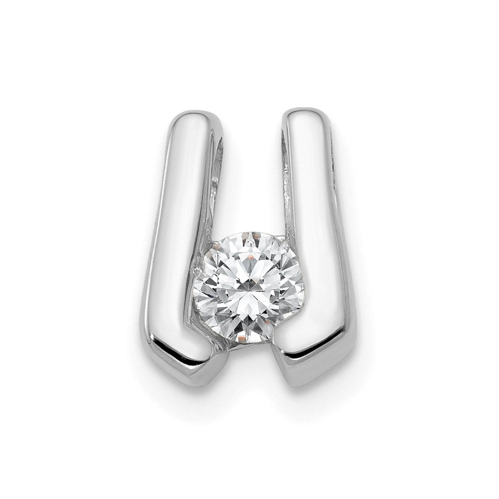 Gold Polished Diamond Slide Pendants