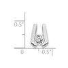 Gold Polished Diamond Slide Pendants
