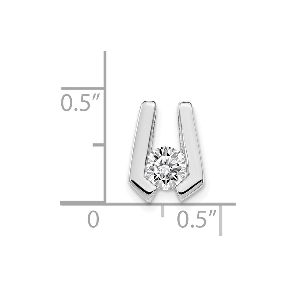 Gold Polished Diamond Slide Pendants