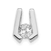 Gold Polished Diamond Slide Pendants
