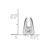 Gold Polished Diamond Slide Pendants