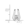 Gold Polished Diamond Slide Pendants