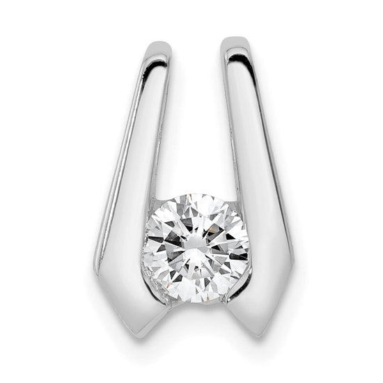 Gold Polished Diamond Slide Pendants