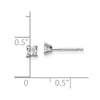 14k Princess-cut Diamond Stud Earrings