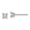 14k Princess-cut Diamond Stud Earrings