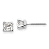 14k Princess-cut Diamond Stud Earrings