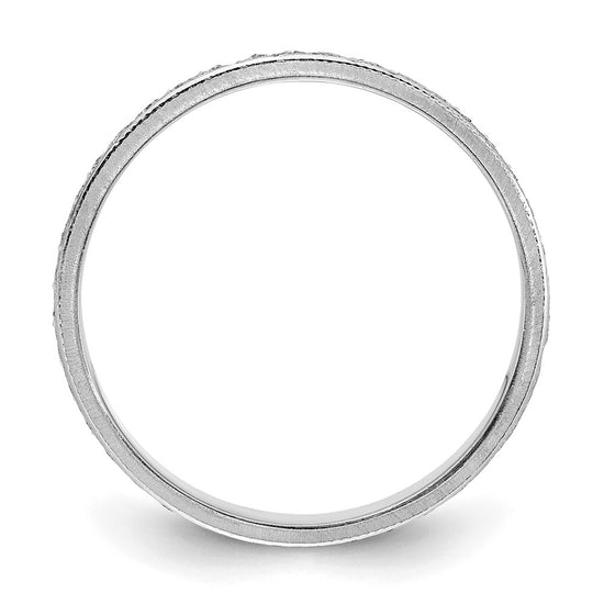 3mm Design Etched Wedding Band