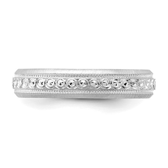 3mm Design Etched Wedding Band