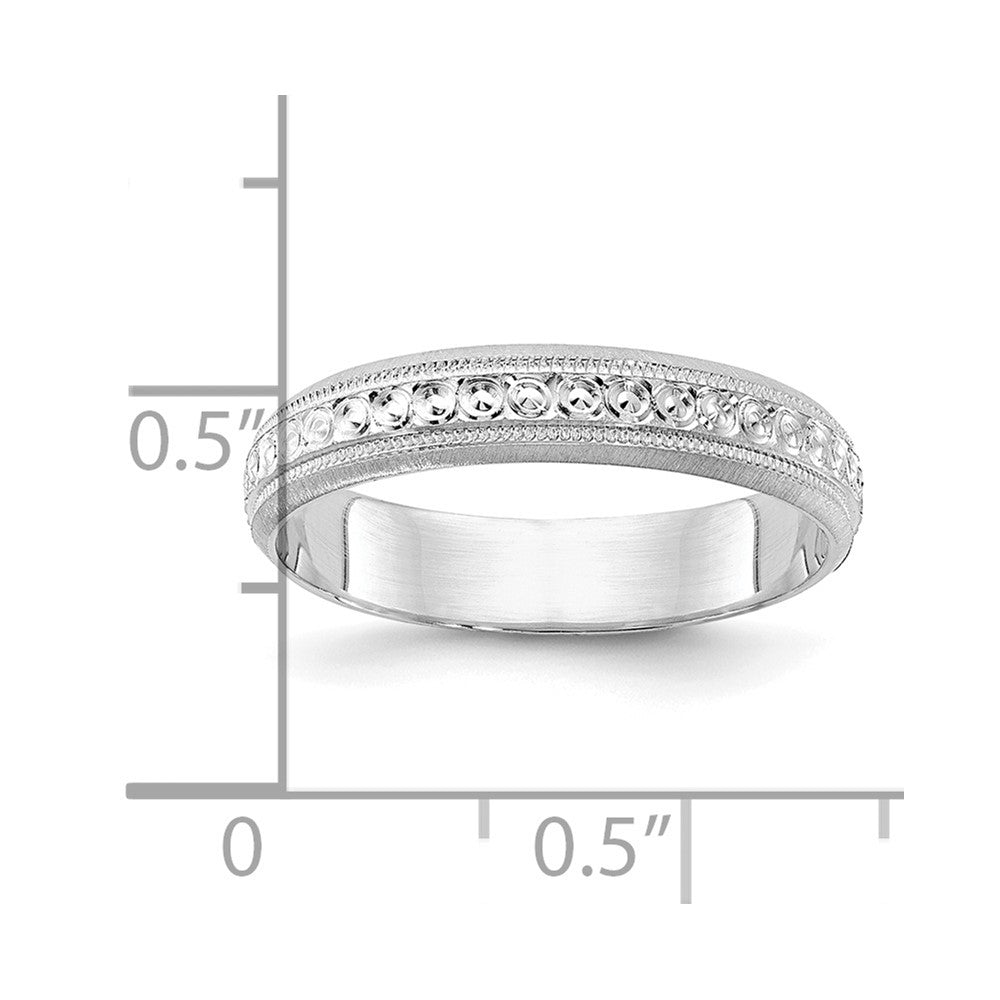 3mm Design Etched Wedding Band