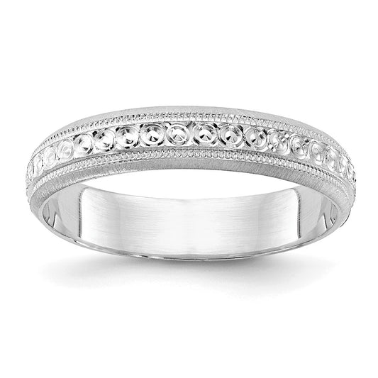 3mm Design Etched Wedding Band