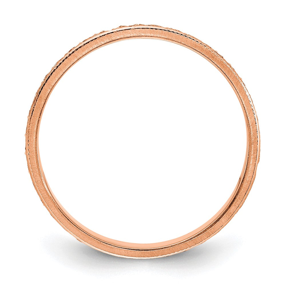 3mm Design Etched Wedding Band