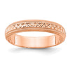 3mm Design Etched Wedding Band