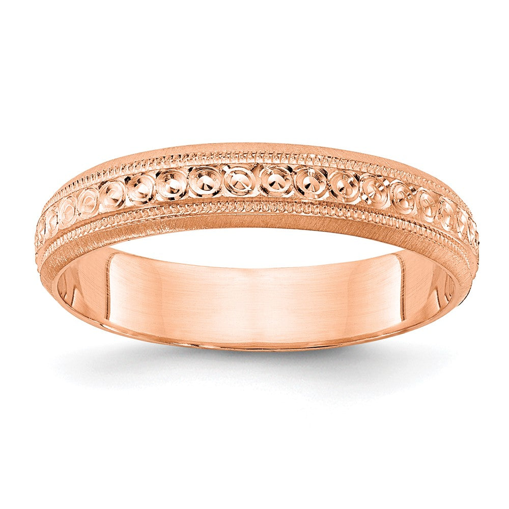 3mm Design Etched Wedding Band