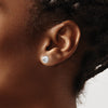 Gold Diamond-cut Button Post Earrings