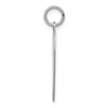 14k White Gold Plain .027 Gauge Engravable Heart 24x21mm Disc Charm