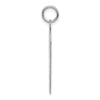 14k White Gold Plain .027 Gauge Engravable Heart 27x24mm Disc Charm