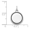 14k White Gold w/Enamel .027 Gauge Circular Engravable Disc