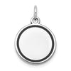 14k White Gold w/Enamel .027 Gauge Circular Engravable Disc