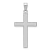 Gold Flat Etched Latin Cross Pendant