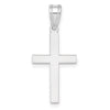 Gold Polished Flat Latin Cross Pendant