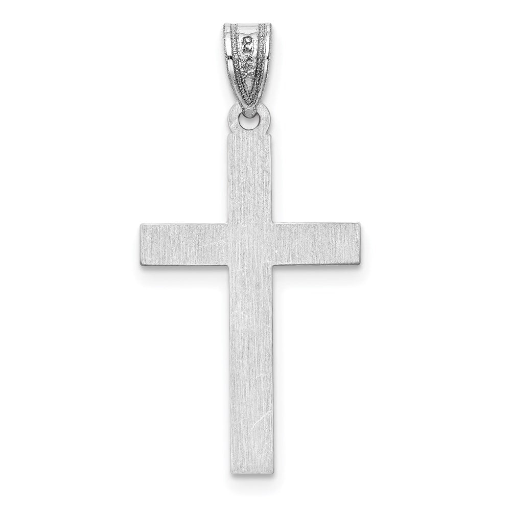 Gold Polished Flat Latin Cross Pendant