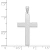 Gold Polished Flat Latin Cross Pendant