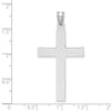 Gold Polished Flat Latin Cross Pendant