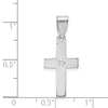 Gold Diamond Accent Flat Latin Cross Pendant