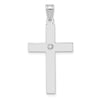 Gold Diamond Accent Flat Latin Cross Pendant