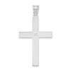 Gold Diamond Accent Flat Latin Cross Pendant