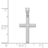 Gold Flat Etched Latin Cross Pendant