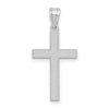 Gold Flat Etched Latin Cross Pendant