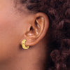 14k Round Hinged Hoop Earrings
