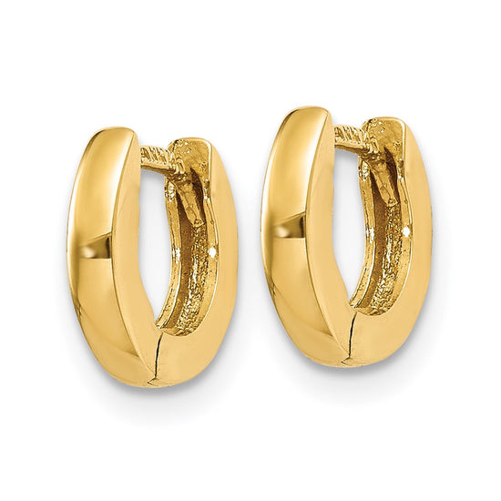Gold Circle Hinged Hoop Earrings