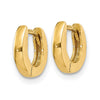 Gold Circle Hinged Hoop Earrings