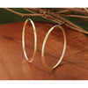 14k 1.5x38mm Polished Round Endless Tube Hoop Earrings