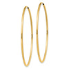 14k 1.5x51mm Polished Round Endless Tube Hoop Earrings
