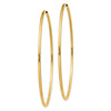 14k 1.5x55mm Polished Round Endless Tube Hoop Earrings