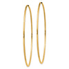 14k 1.5x64mm Polished Round Endless Tube Hoop Earrings