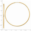 14k 1.5x64mm Polished Round Endless Tube Hoop Earrings