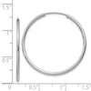 14k White Gold 1.5x30mm Polished Endless Tube Hoop Earrings