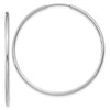 14k White Gold 1.5x40mm Polished Endless Tube Hoop Earrings