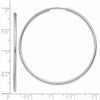 14k White Gold 1.5x45mm Polished Endless Tube Hoop Earrings