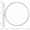 14k White Gold 1.5x55mm Polished Endless Tube Hoop Earrings