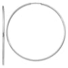 14k White Gold 1.5x55mm Polished Endless Tube Hoop Earrings