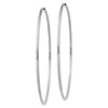 14k White Gold 1.5x64mm Polished Endless Tube Hoop Earrings
