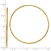 14k 1.2x46mm Polished Endless Tube Hoop Earrings