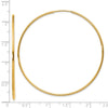14k 1.2x54mm Polished Endless Tube Hoop Earrings