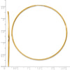 14k 1.2x60mm Polished Endless Tube Hoop Earrings